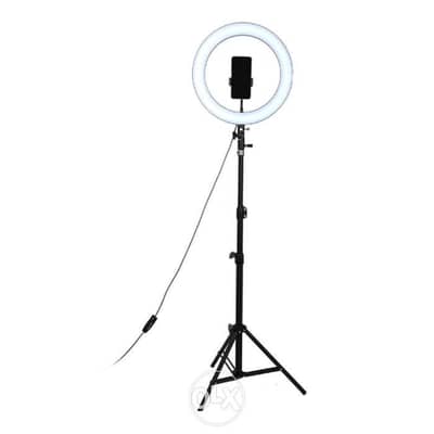 LED Photography Ring Light With Tripod Stand White/Black 0