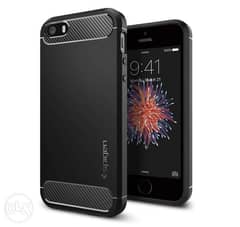 Spigen Rugged Armor Cover for iPhone SE (2016), iPhone 5S, iPhone 5 0