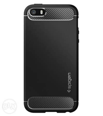 Spigen Rugged Armor Cover for iPhone SE (2016), iPhone 5S, iPhone 5 6