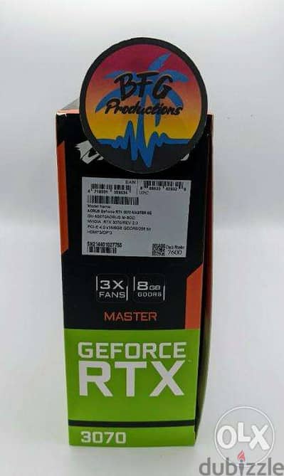 **OFFER** NEW GIGABYTE AORUS GeForce RTX 3070 Master 8GB REV2.0 GDDR6X 2