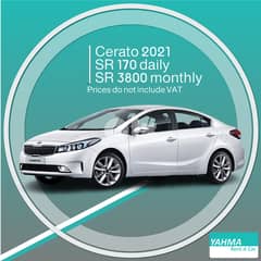 Kia Cerato 2021 for rent - Free Delivery for monthly rental 0
