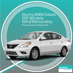 Nissan Sunny 2022 Classic for rent - Free Delivery for monthly rental 0