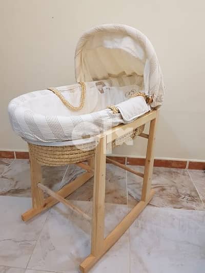 Baby Bed with Wooden Stand by Mamas and Papas 1