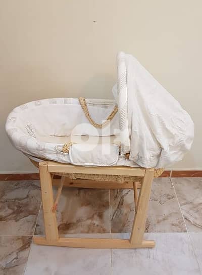 Baby Bed with Wooden Stand by Mamas and Papas 2