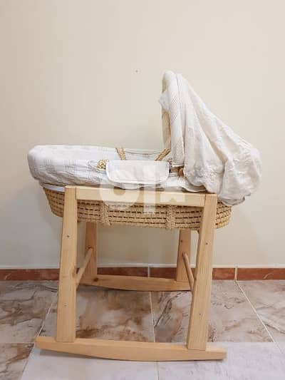 Baby Bed with Wooden Stand by Mamas and Papas 3