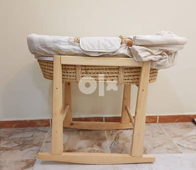 Baby Bed with Wooden Stand by Mamas and Papas 4