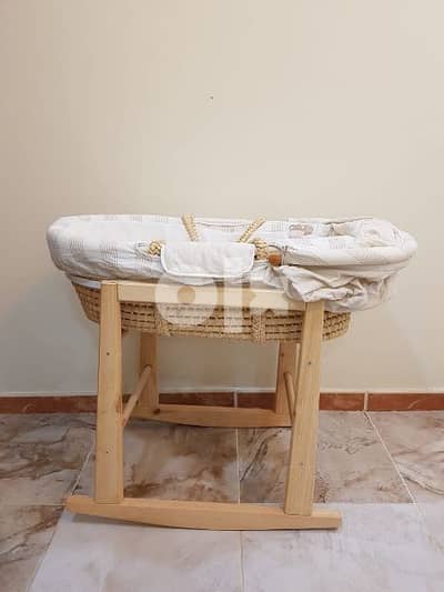 Baby Bed with Wooden Stand by Mamas and Papas 11