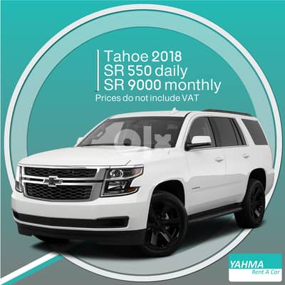 Chevrolet Tahoe 2018 for rent - Free Delivery for monthly rental 0