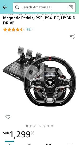 Steering Wheel for Ps5, PS4 and PC 3