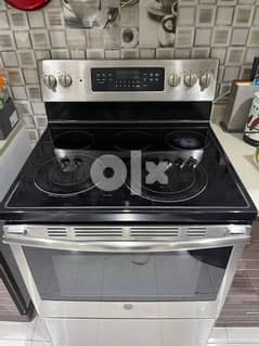 GE Electric oven فرن كهربائي stainless steel 5 warming عيون 0