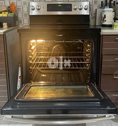 GE Electric oven فرن كهربائي stainless steel 5 warming عيون 1