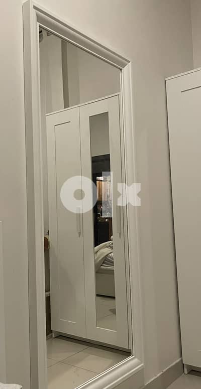 IKEA TOFTBYN Mirror/ White Wall Mirror 0