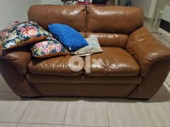 HomeCenter genuine leather couches 0