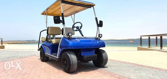 CustomCarts. Org عربة جولف- Blue Club Car DS Electric 4 Seater Golf Car 0